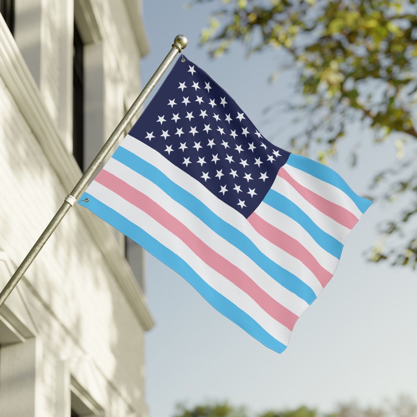 30'' × 40'' USA Transgender Pride Flag with Grommets