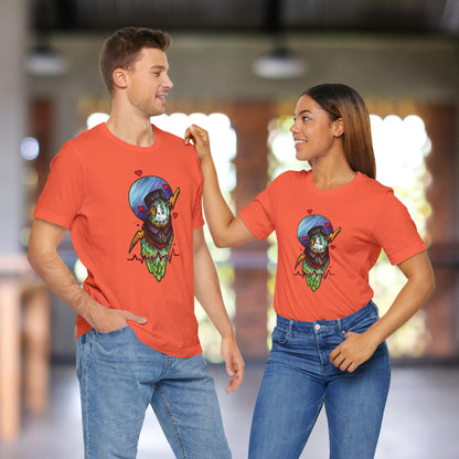 Frankenstein Lovebird, Hand-Drawn & Hand-Colored Tee