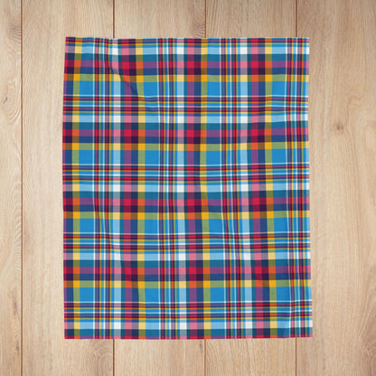 Polyamory Pride Plaid Velveteen Plush Blanket