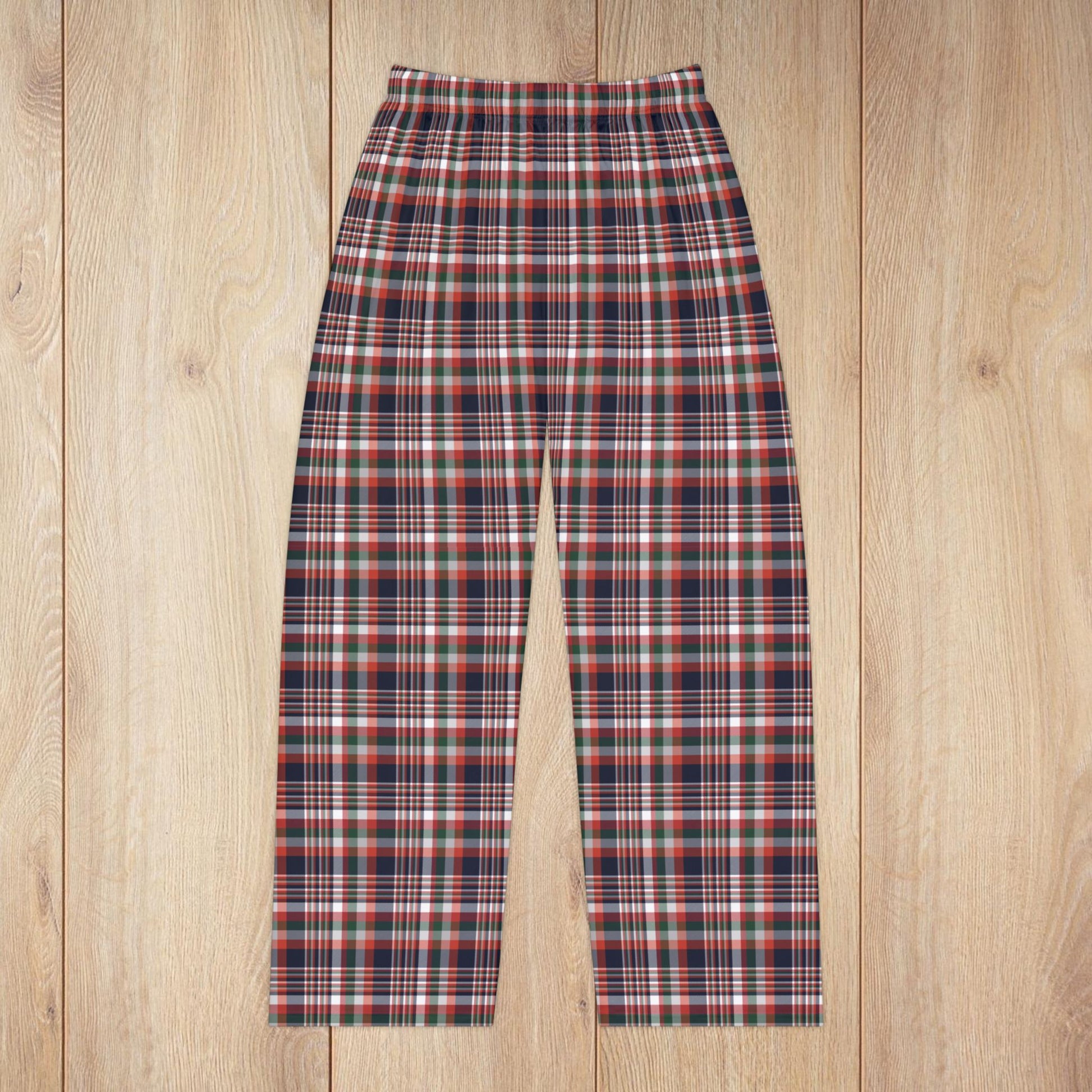 Women’s Blue & Orange Chicago IL Plaid Pajama Pants