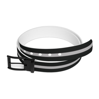 Thin Silver Line Flag Belt