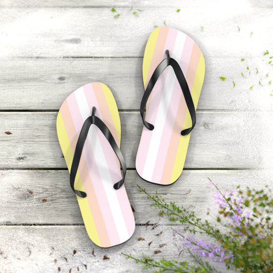 XL Black sole Pangender Pride Flip Flops