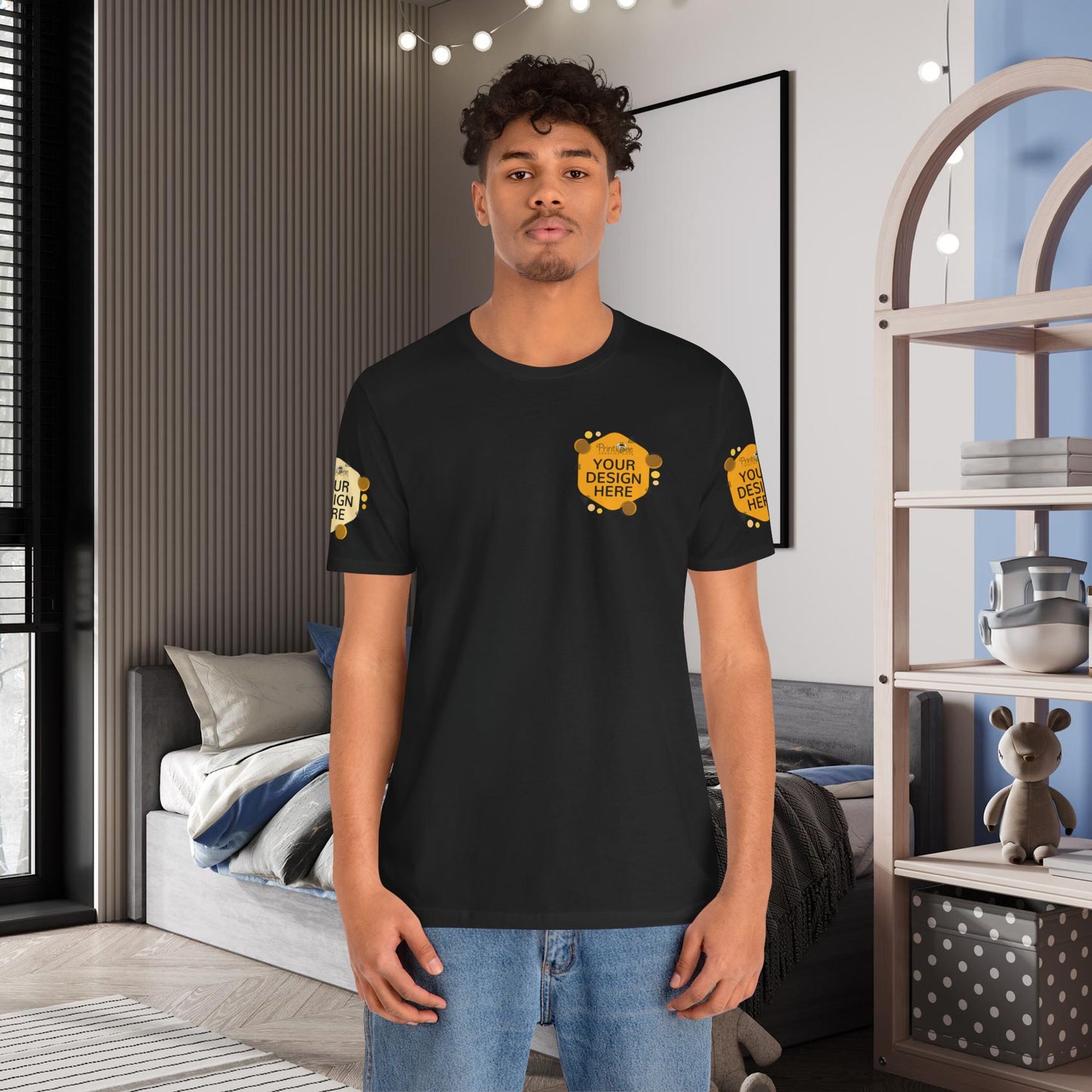 Custom White, Black & Grey Tees for BELLA+CANVAS® 3001