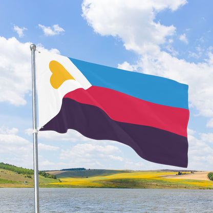 Polyamory Pride Flag with Grommets