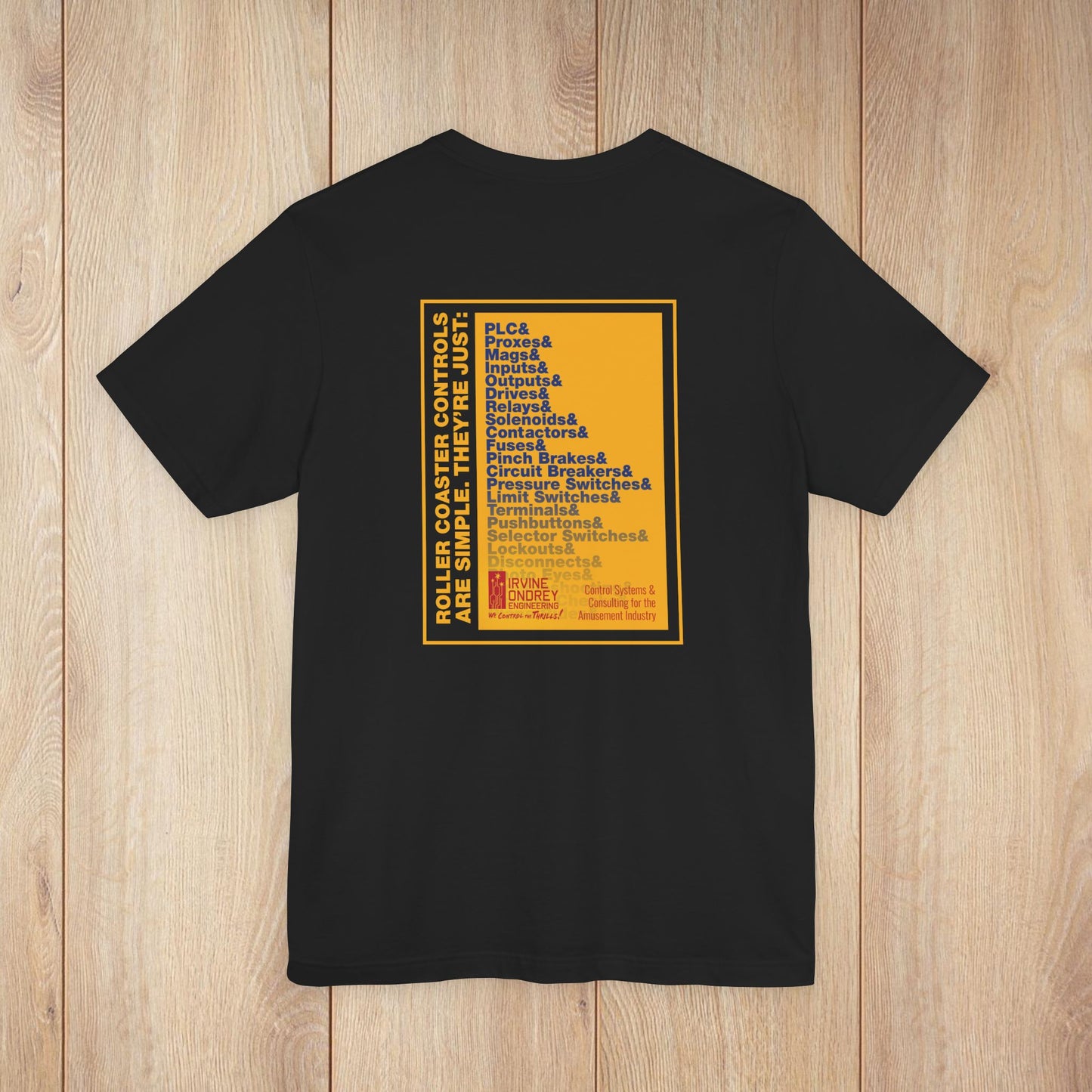 OG Controls Tee (BACK graphic) • Irvine Ondrey Engineering