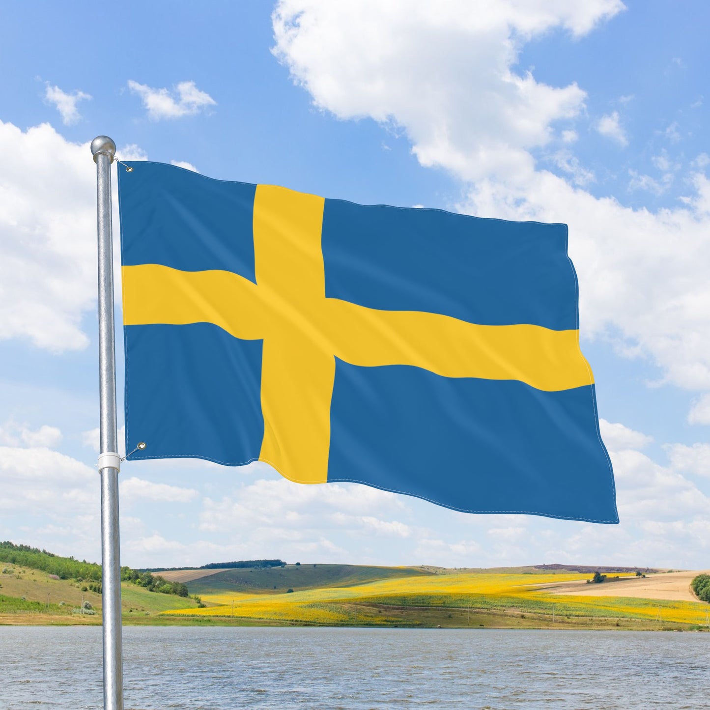 Sweden Flag with Grommets