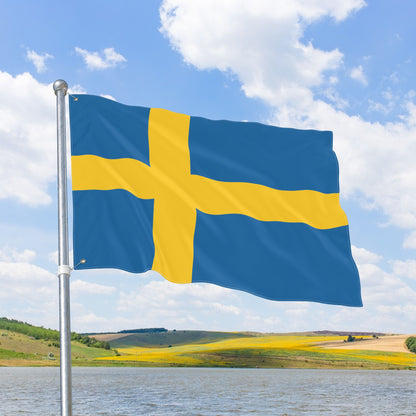 Sweden Flag with Grommets