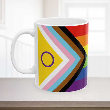 Intersex-Inclusive Progress Rainbow Pride Flag 11oz or 15oz Ceramic Mug