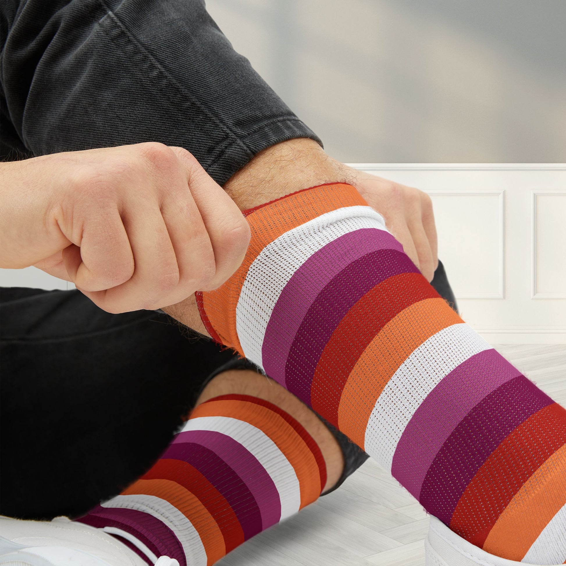 Lesbian Pride Socks