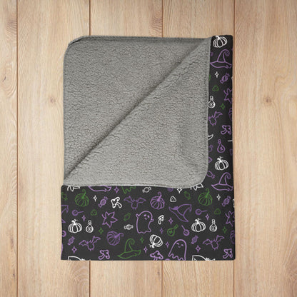 Genderqueer Pride Halloween Fleece Sherpa Blanket