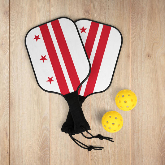 Washington, D.C. Flag Pickleball Kit