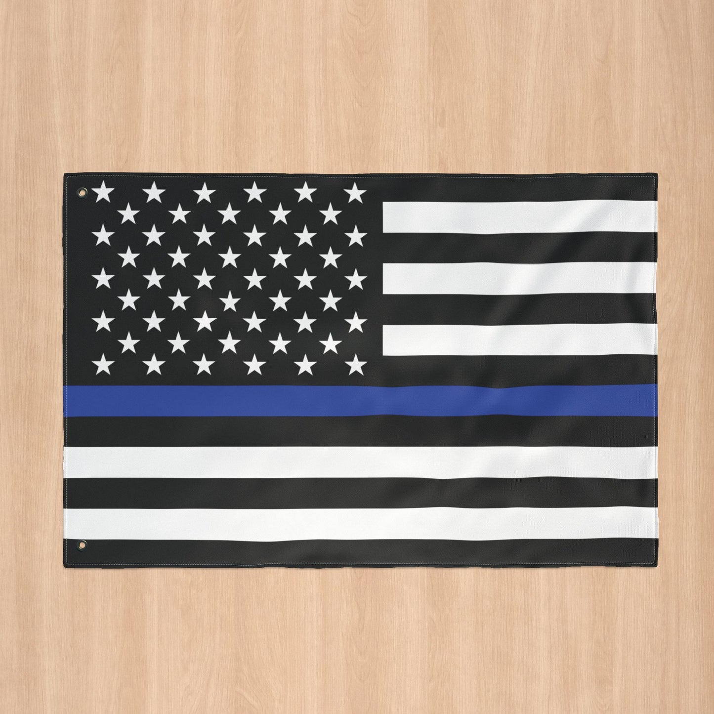 USA Thin Blue Line American Flag with Grommets