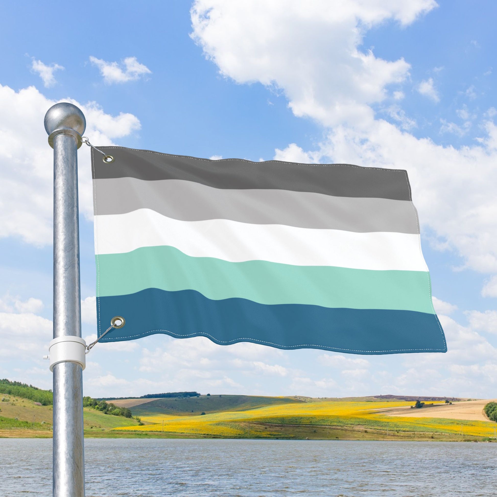 Frayromantic Pride Flag with Grommets
