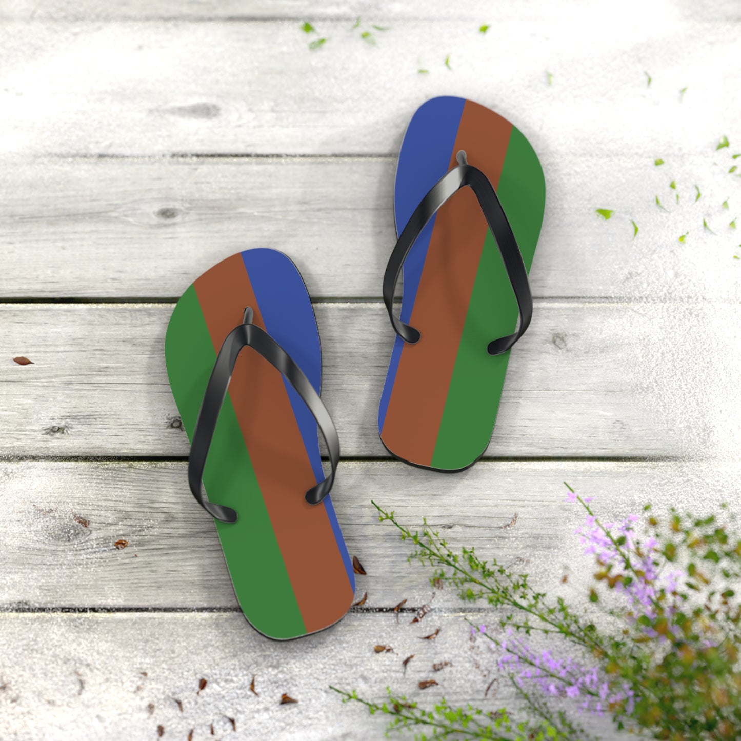 M Black sole Sapiosexual Pride Flip Flops