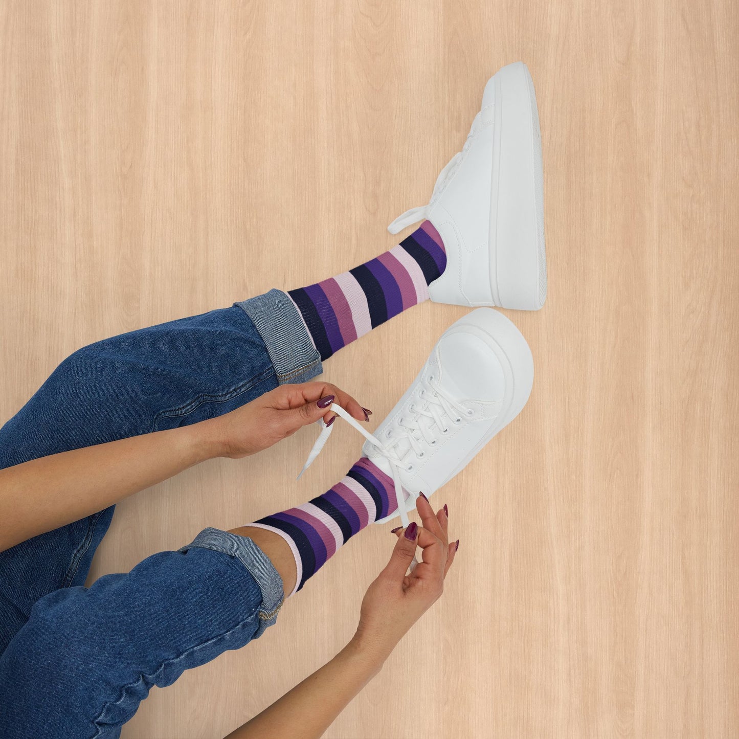 Asexual Spectrum Pride Socks