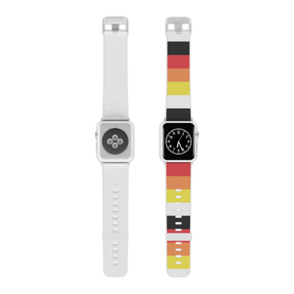 7.5'' × 0.75'' 38 - 40 mm Silver Lithromantic Pride Apple Watch Sport Band