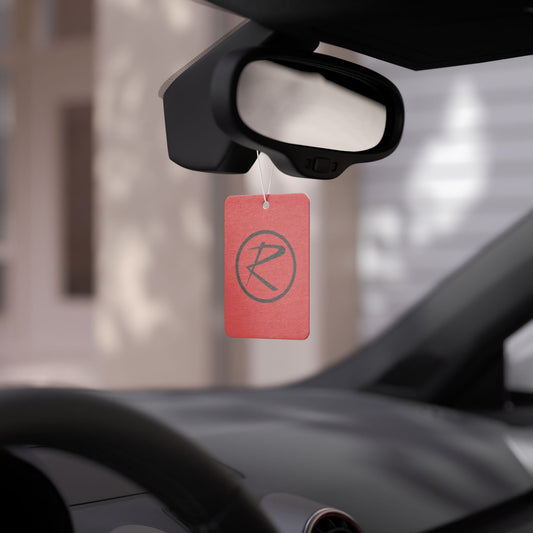 Rambler Black Logo Red Air Freshener