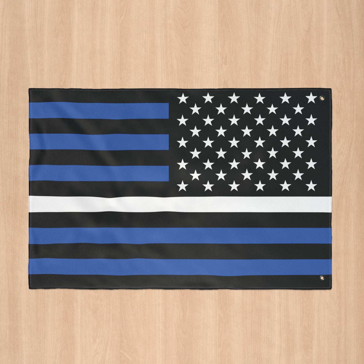 USA Thin White Line American Flag with Grommets
