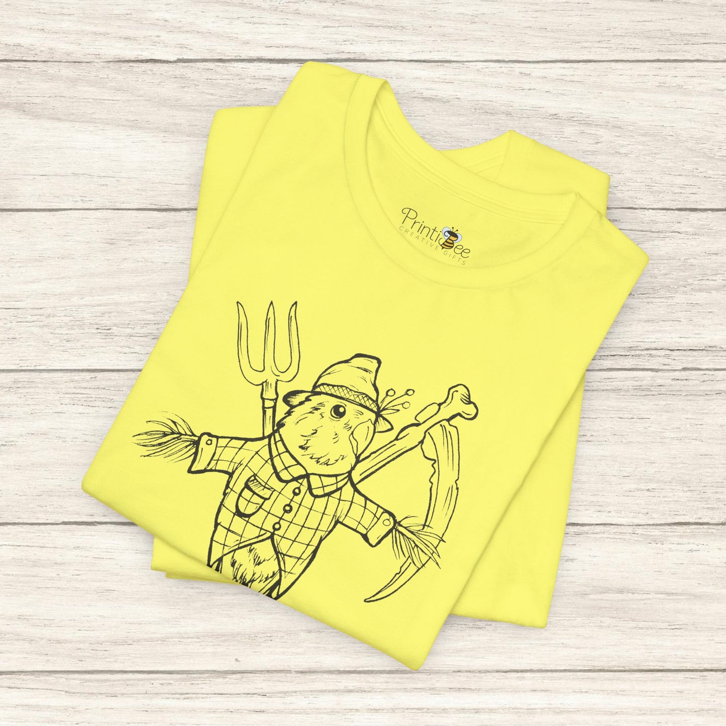 Scarecrow Lovebird, Line Art Tee