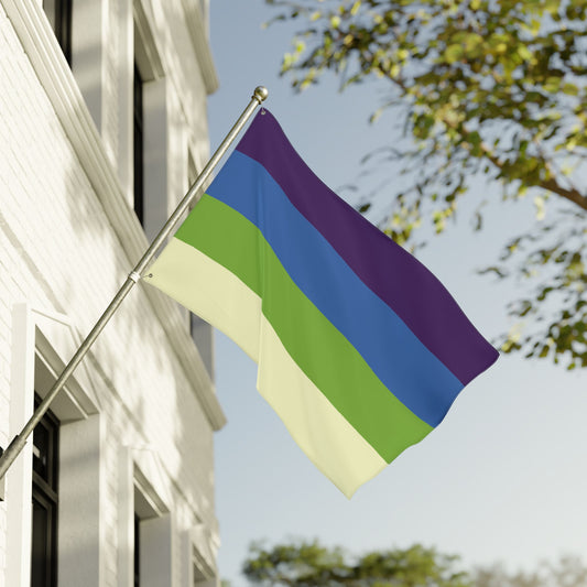 36'' × 60'' Aplatonic Pride Flag with Grommets