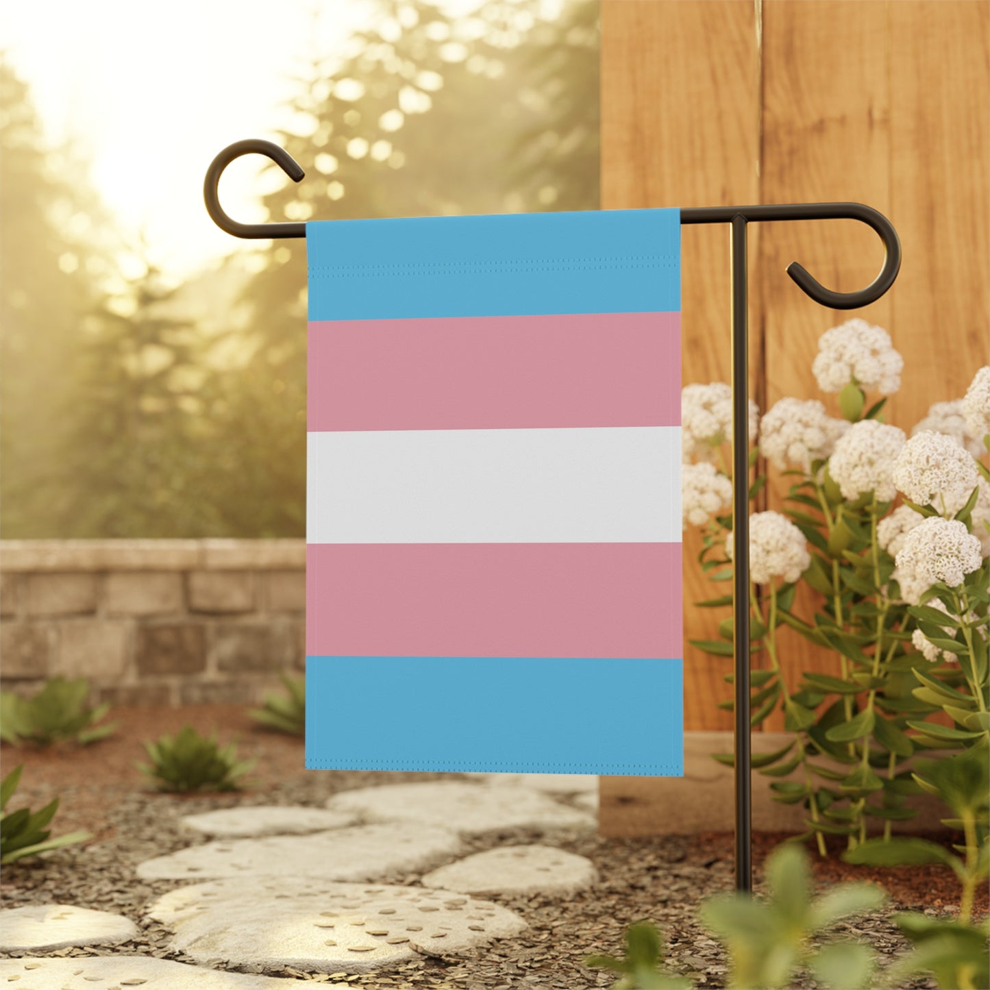Transgender Pride Garden Flag Banner