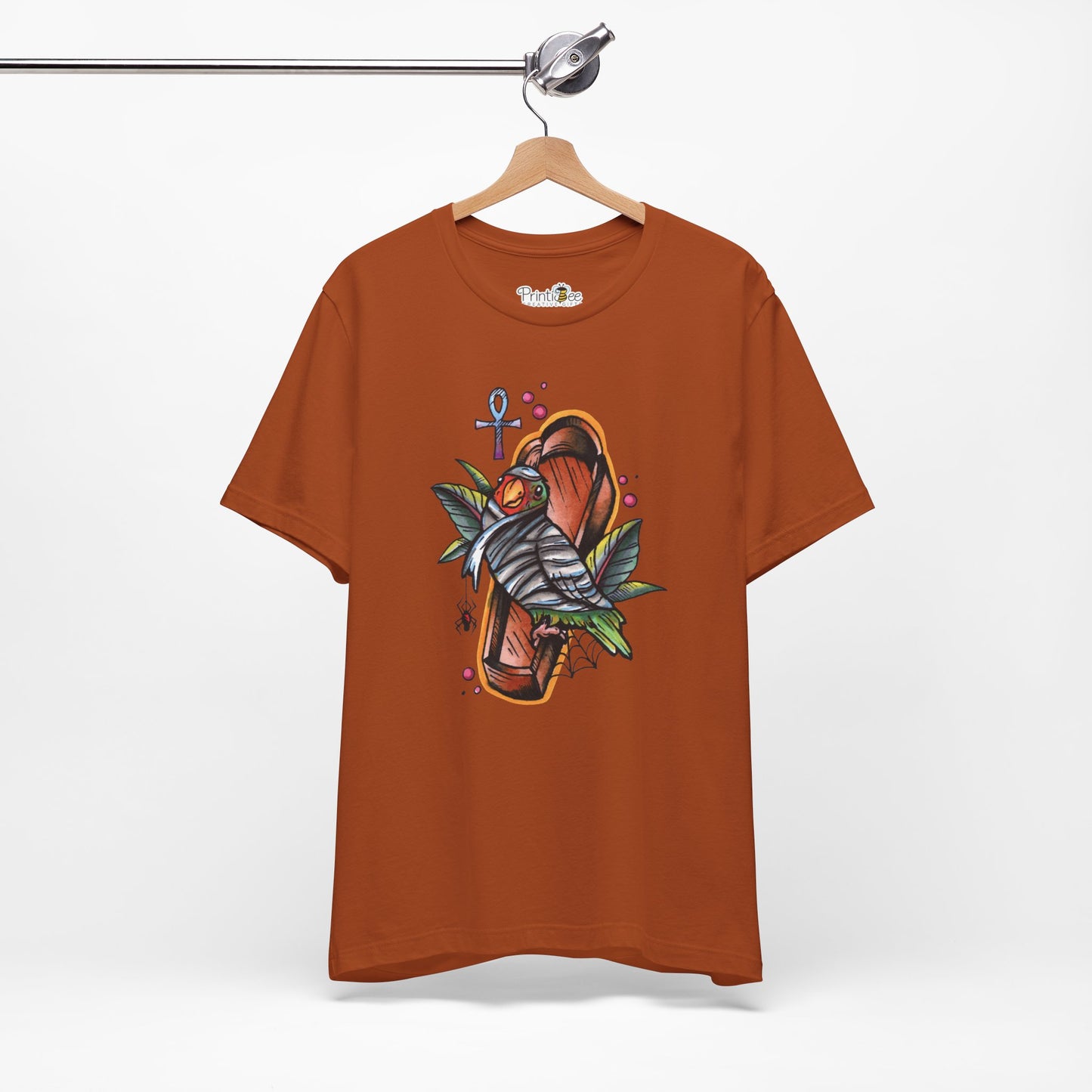 Mummy Lovebird Hand-Drawn & Hand-Colored Tee