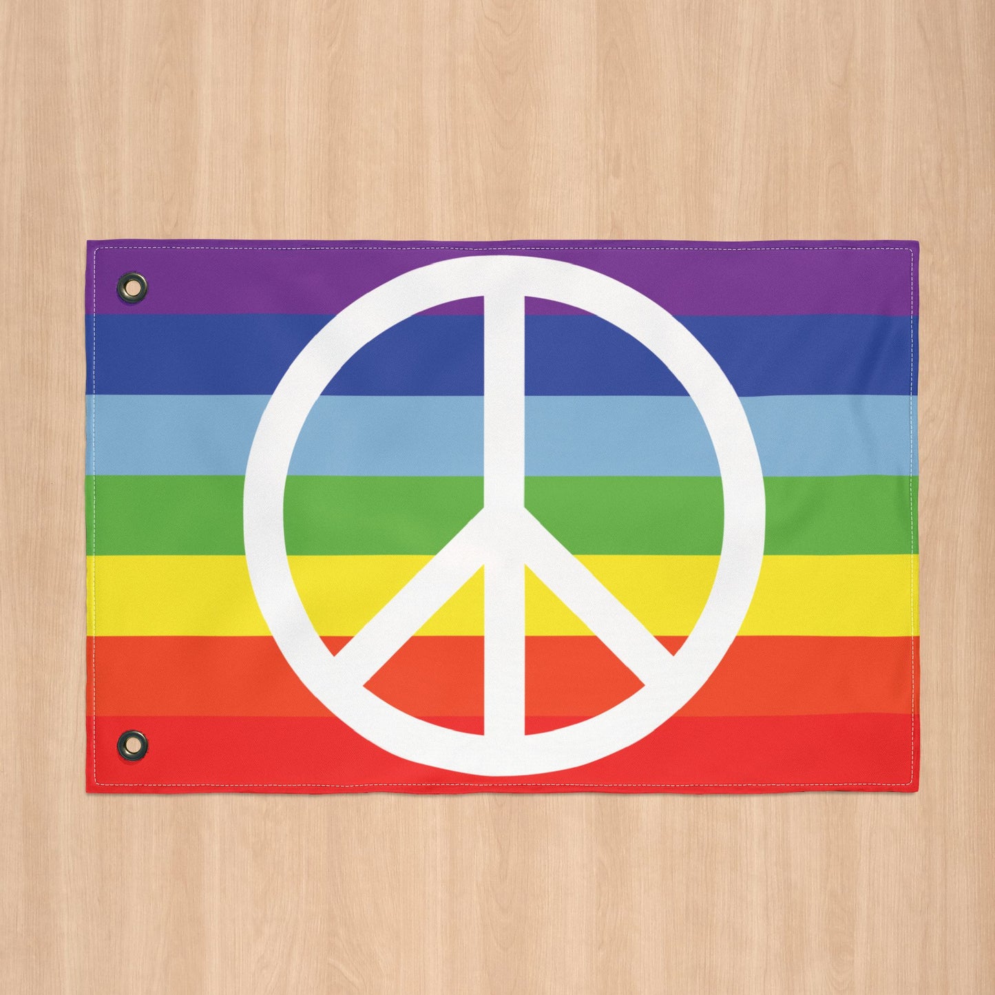 Peace Pride Flag with Grommets
