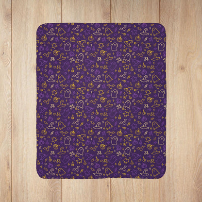 Intersex Pride Halloween Purple Velveteen Plush Blanket