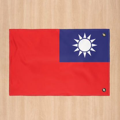 Taiwan ROC Flag with Grommets