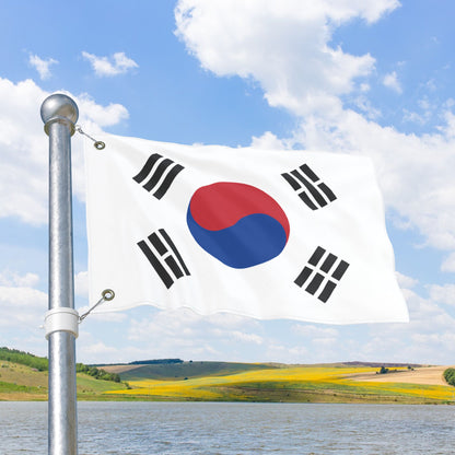 South Korea Flag with Grommets