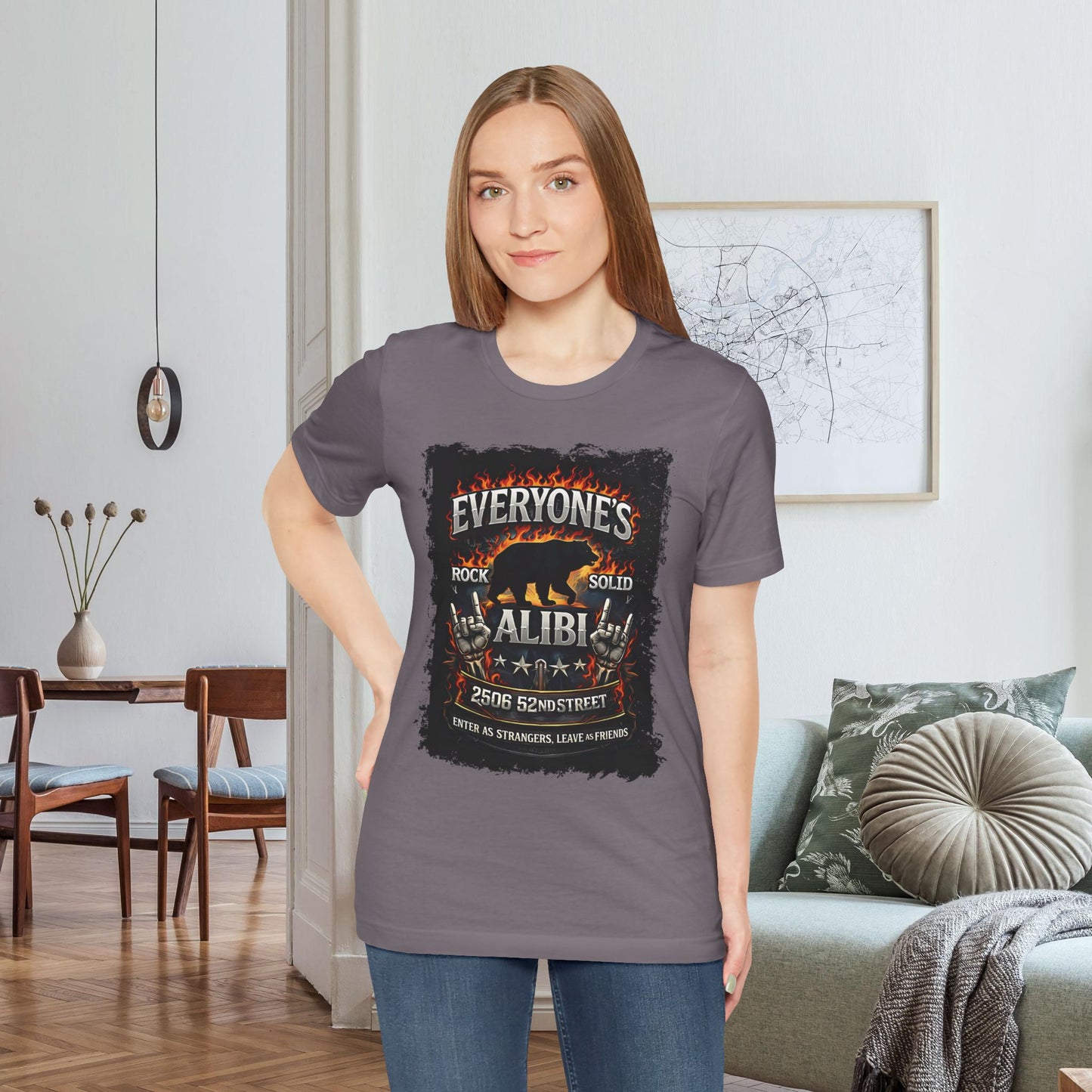 Storm Everyone's Alibi Bear T-Shirt