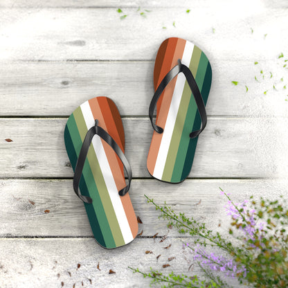 M Black sole Nebulasexual Pride Flip Flops