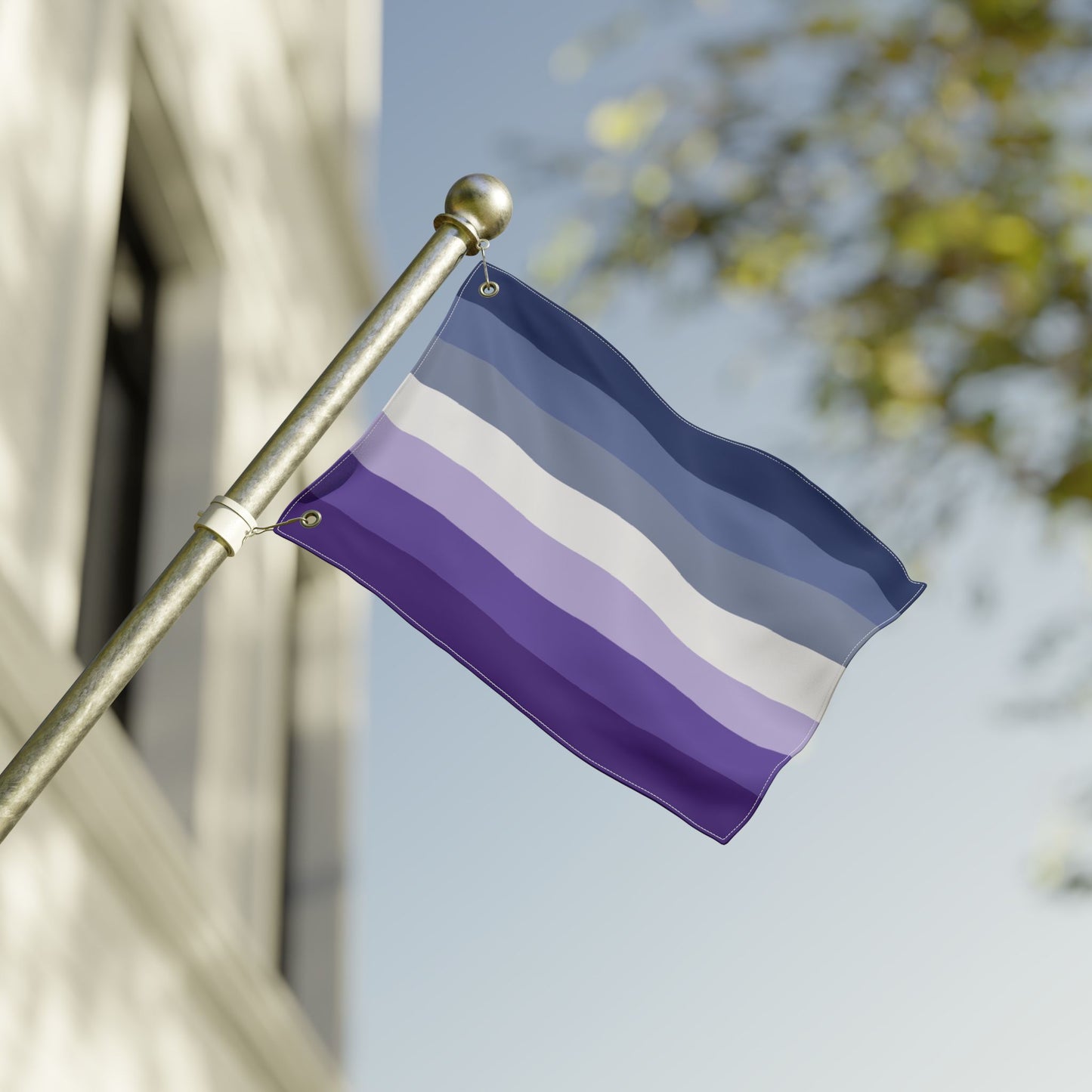 12'' × 18'' Butch Blue Double-Sided Pride Flag with Grommets