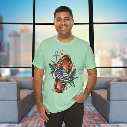 Mummy Lovebird Hand-Drawn & Hand-Colored Tee