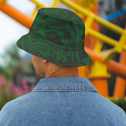 Green Swirl Bucket Hat • Irvine Ondrey Engineering