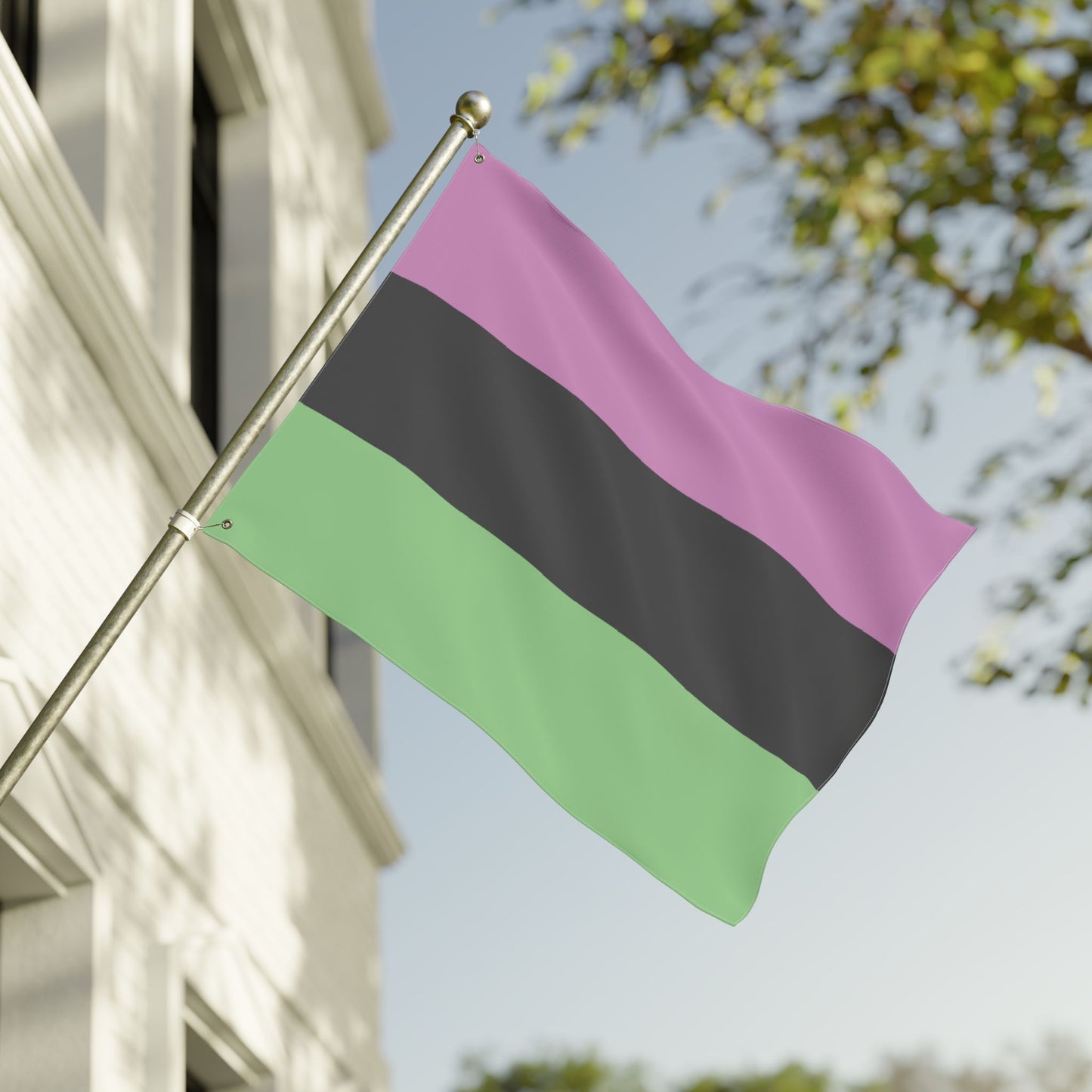 30'' × 40'' Desinoromantic Pride Flag with Grommets