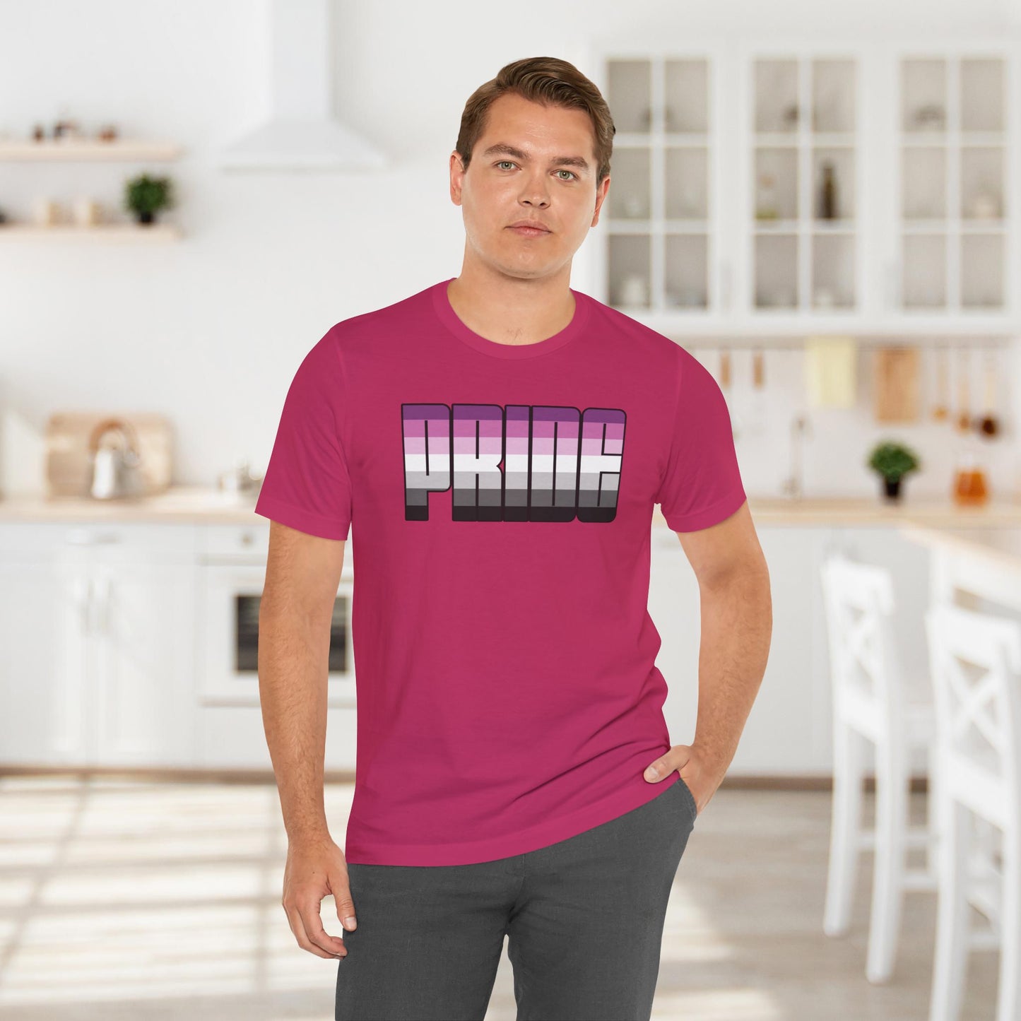 Berry Straight Queer Pride Tee