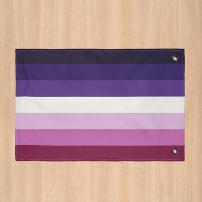 Butch Lesbian Purple Double-Sided Pride Flag with Grommets
