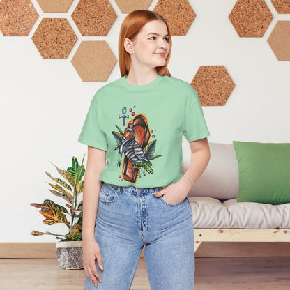 Mummy Lovebird Hand-Drawn & Hand-Colored Tee