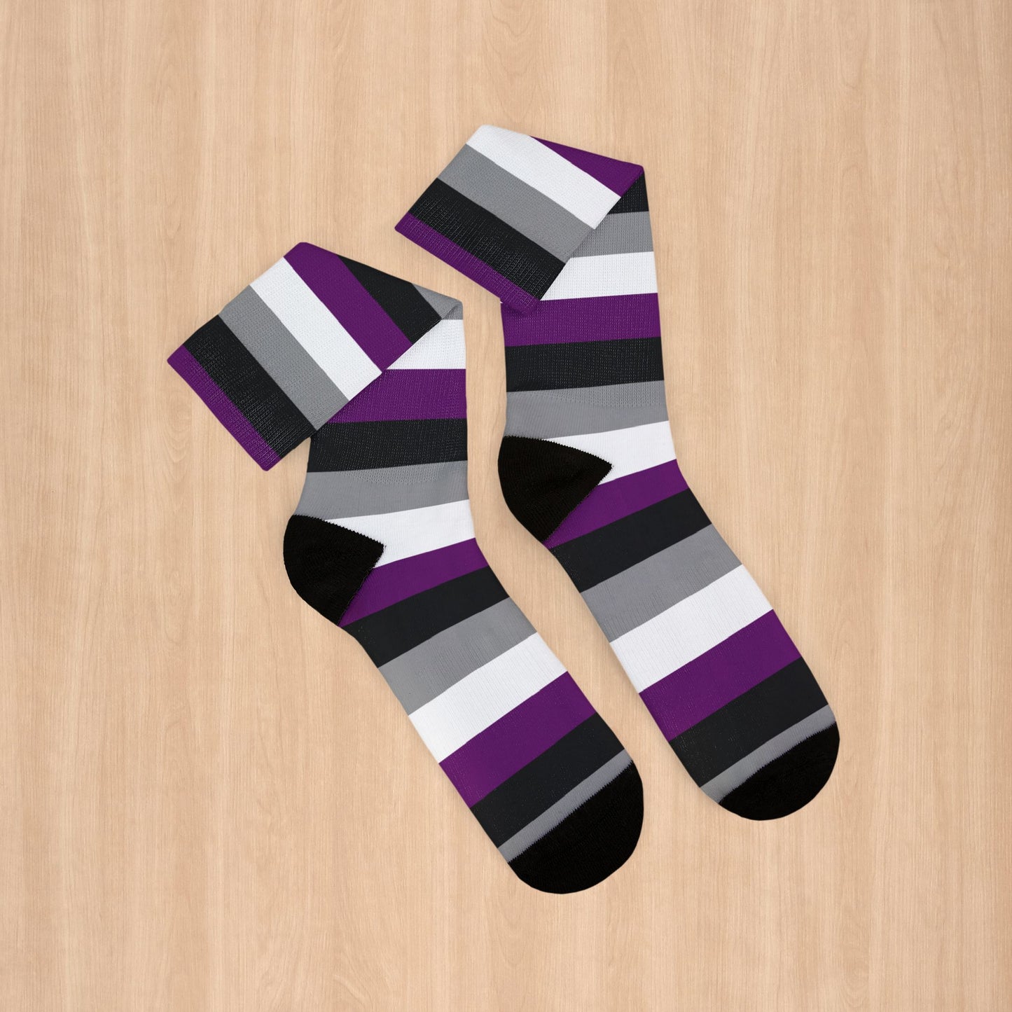Asexual Pride Socks