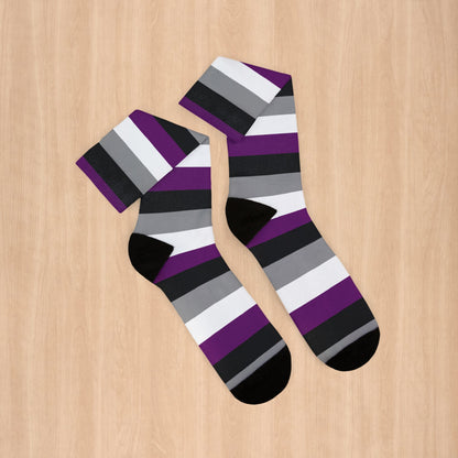 Asexual Pride Socks