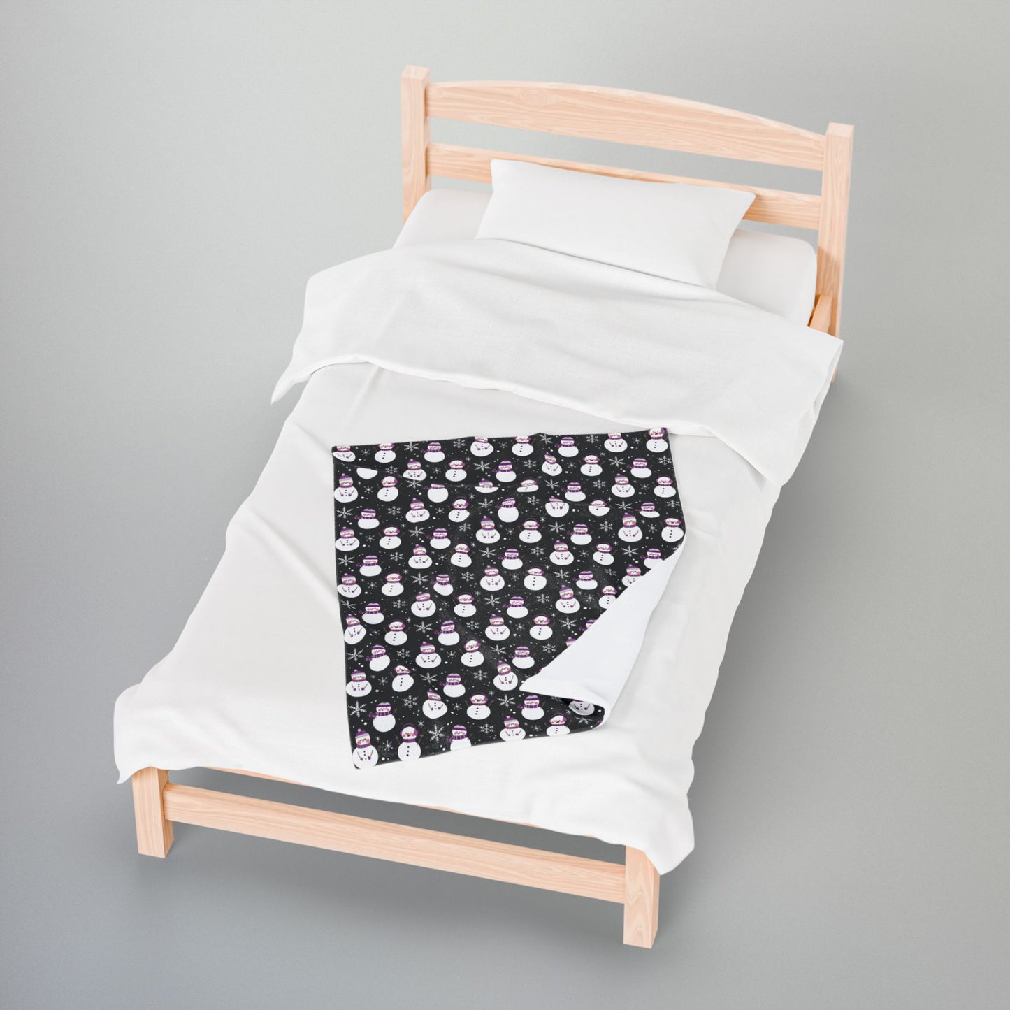 Demisexual Pride Snowmen Velveteen Plush Blanket