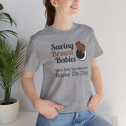 Quietly United in Loss Together Non-Profit / Saving Brown Babies Charity Tee, Pregnancy & Infant Loss Awareness