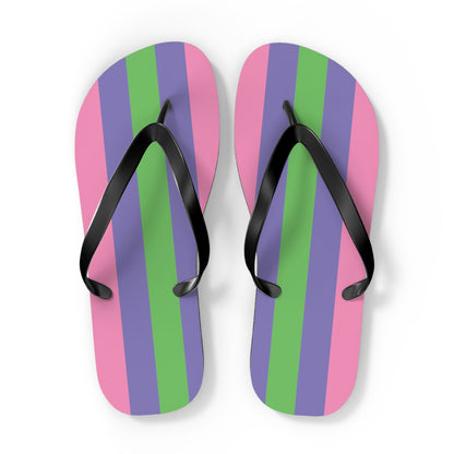 Trigender Pride Flip Flops