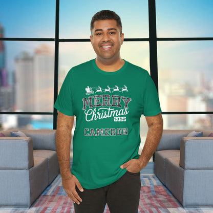 Kelly Custom Ohio Christmas Plaid Tee or Pajama Top