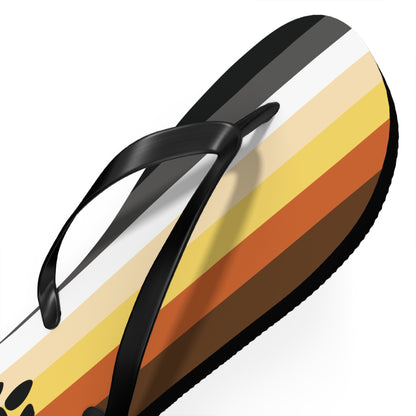 Bear with Paw Pride Flip Flops