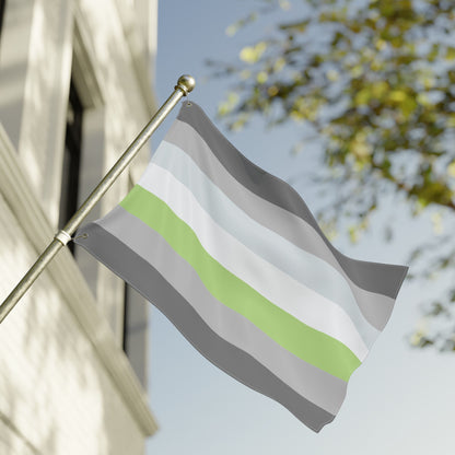 24'' × 36'' Demiagender Double-Sided Pride Flag with Grommets