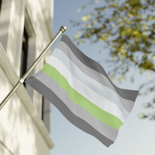 24'' × 36'' Demiagender Double-Sided Pride Flag with Grommets