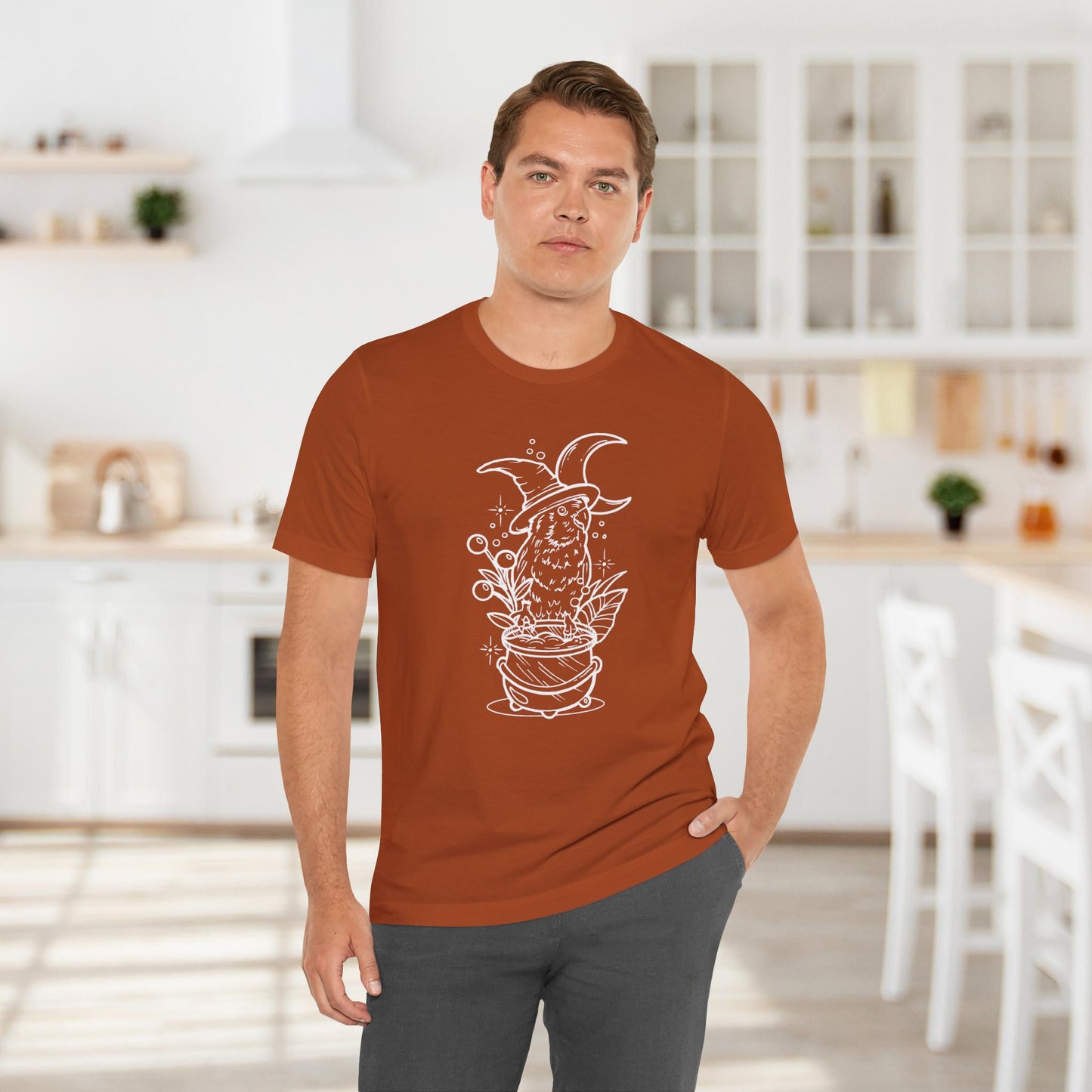 Witches' Brew Lovebird, Line Art Tee