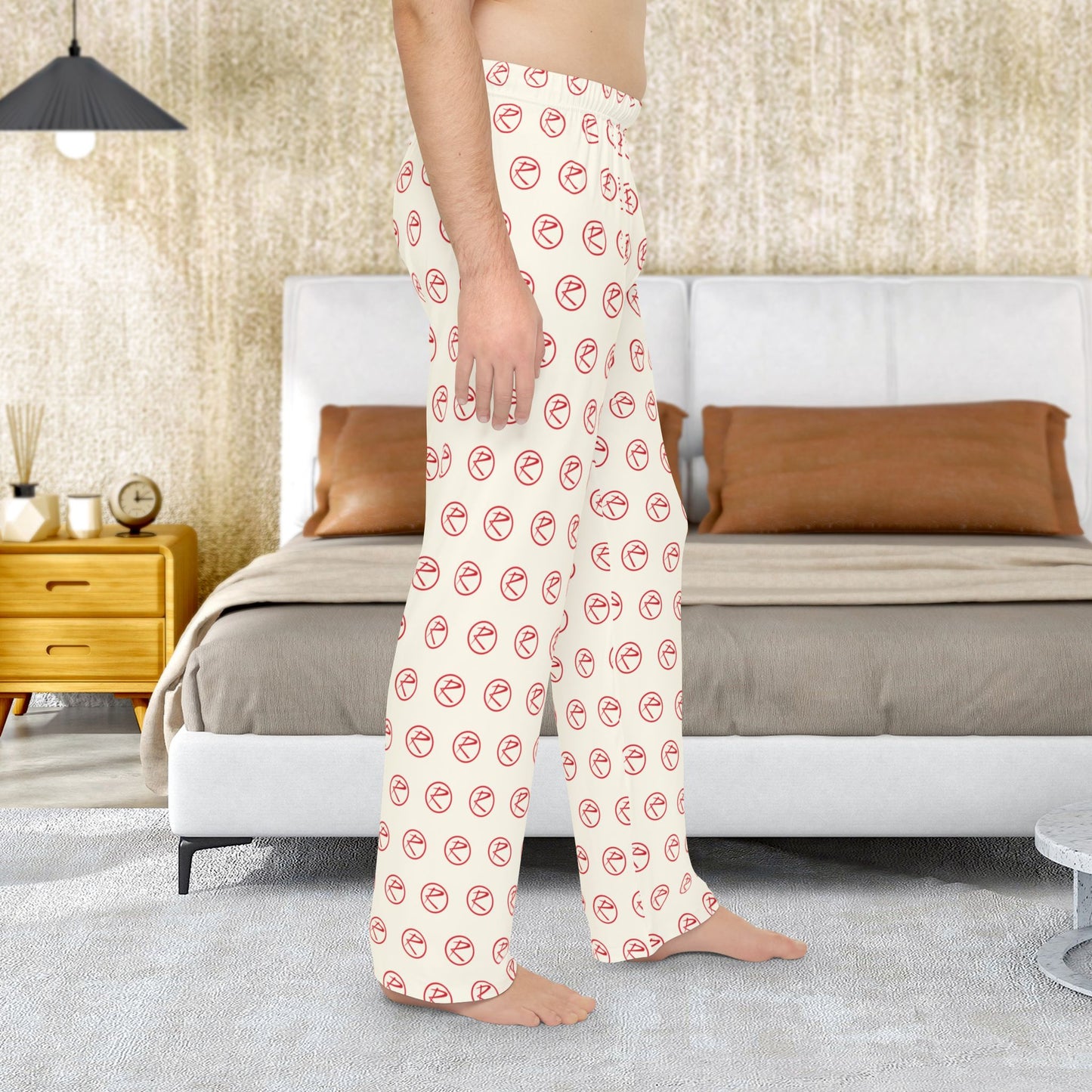 Men’s AMC Rambler Red Logo Ivory Pajama Pants